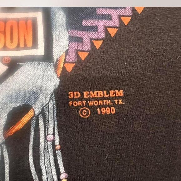 Y2K Vintage Harley Davidson 3D Emblem Graphic Top Bundle Biker Grunge Streetwear - Picture 4 of 8